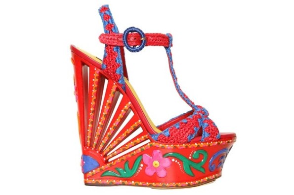 Dolce&Gabbana, zeppe folli con tomaia tricot