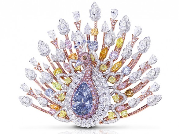 Graff Diamonds, spettacolare spilla di pavone tempestato di diamanti